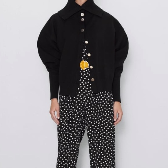 Zara Pants - Brand new black and white polka dot jumpsuit